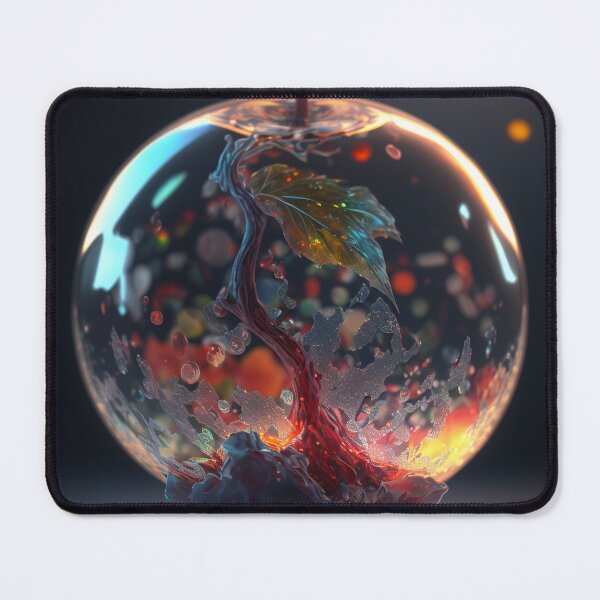 Item preview, An apple made of glass with a tiny fantasy world inside 12 designed and sold by jetaiart.