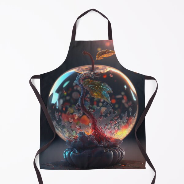 Item preview, An apple made of glass with a tiny fantasy world inside 12 designed and sold by jetaiart.