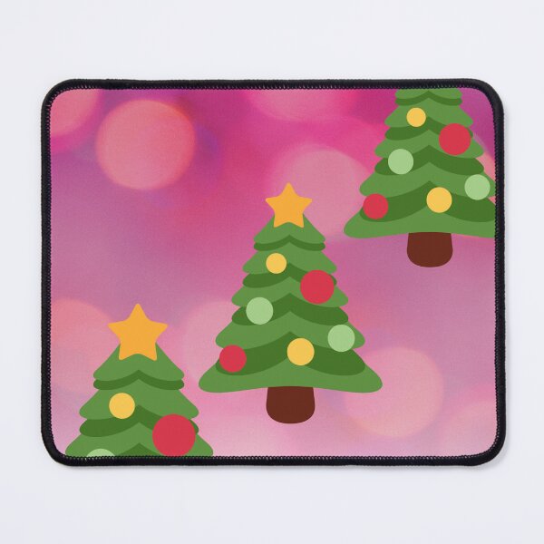 Item preview, Dazzling pink background Christmas tree and bells  designed and sold by ThamaraiSelvi.