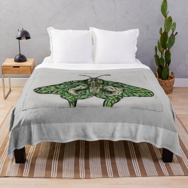 Item preview, Green Aquatinted Moth Etching designed and sold by JudeTattooed.