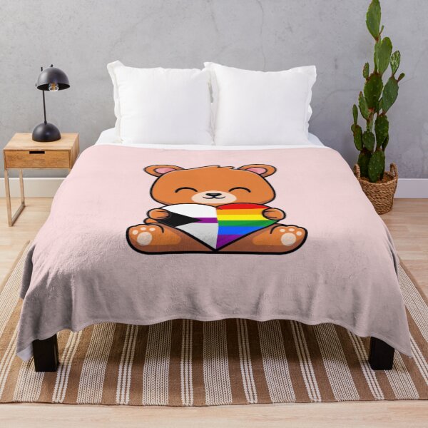 Item preview, Demi Rainbow Pride Flag Bear with Heart designed and sold by everything4eva.