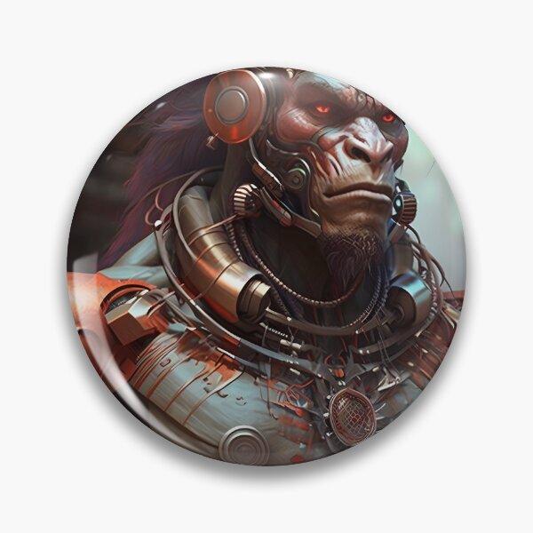 Item preview, Lord Hanuman Cyberpunk Style designed and sold by AvinashRavindra.