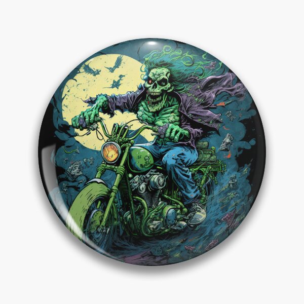 Item preview, Zombie riding a motorcycle designed and sold by pxdg.