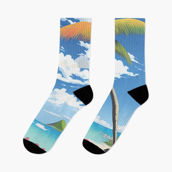 Item preview, Bahamas lucayan travel poster beach palms designed and sold by Arctic frame studio.