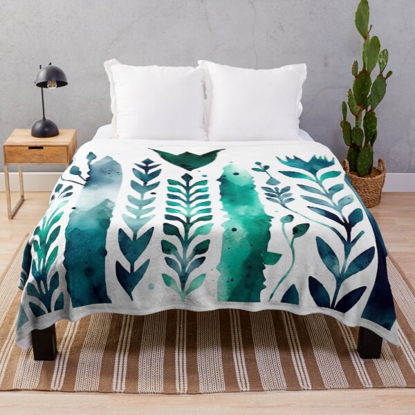 Artikelvorschau, Watercolor Pattern Indigo Teal entworfen und verkauft von artavantgarde.