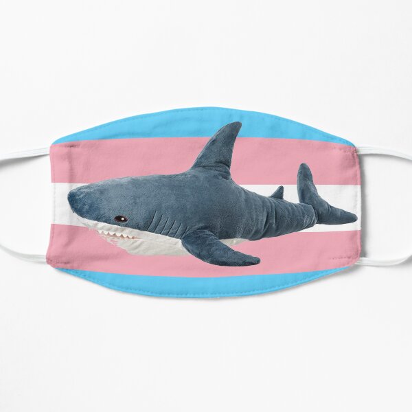 BLAHAJ SHARK TRANS FLAG Flat Mask