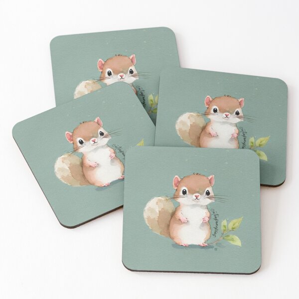 Item preview, Cute Baby Squirrel Art 3 designed and sold by cutiepeupies.