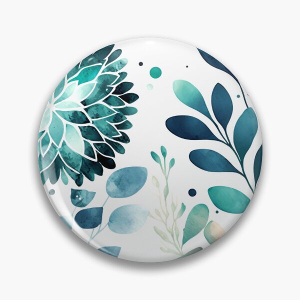 Artikelvorschau, Watercolor Pattern Indigo Teal entworfen und verkauft von artavantgarde.