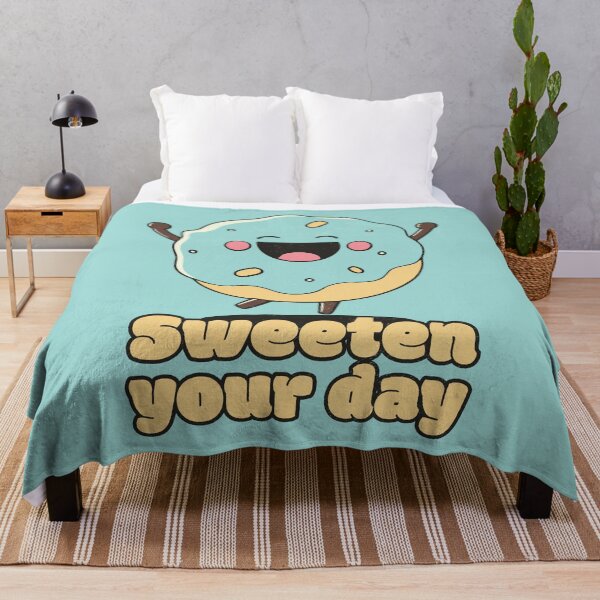 Item preview, Sweeten your day - Happy Cute Donut designed and sold by RoboRaphael.