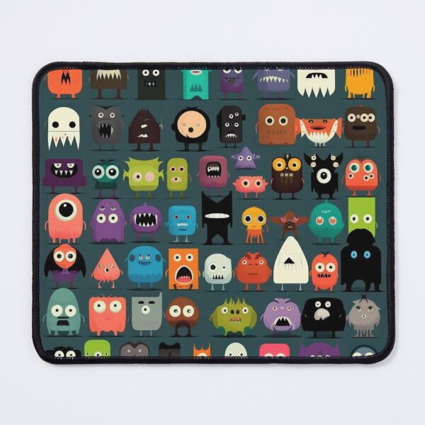 Item preview, Cartoon Monsters Navy designed and sold by CosyDesign.