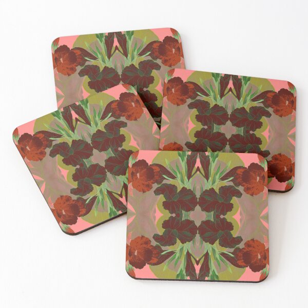 Item preview, Canna Flowers Japanese ukiyoe, Tanigami Kônan Burned Red Green designed and sold by SpiritGifts.