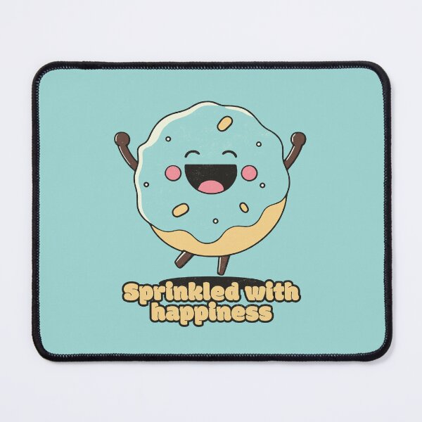 Item preview, Sprinkled with happiness - Happy Cute Donut designed and sold by RoboRaphael.