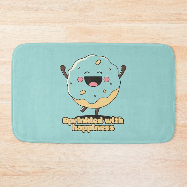 Item preview, Sprinkled with happiness - Happy Cute Donut designed and sold by RoboRaphael.