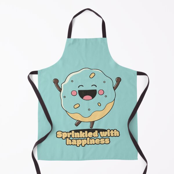 Item preview, Sprinkled with happiness - Happy Cute Donut designed and sold by RoboRaphael.