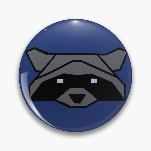 Item preview, Origami Raccoon, round doodle designed and sold by Playful Mae Designs.