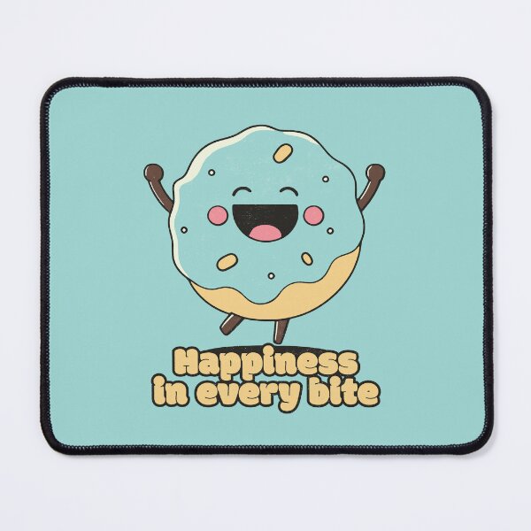 Item preview, Happiness in every bite - Happy Cute Donut designed and sold by RoboRaphael.