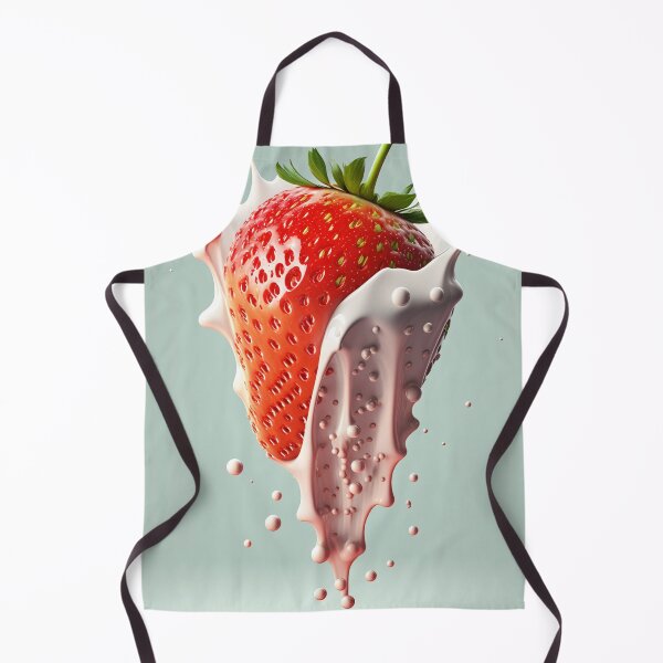 Item preview, A strawberry with a splash of milk on it artwork plastel background 1 designed and sold by jetaiart.