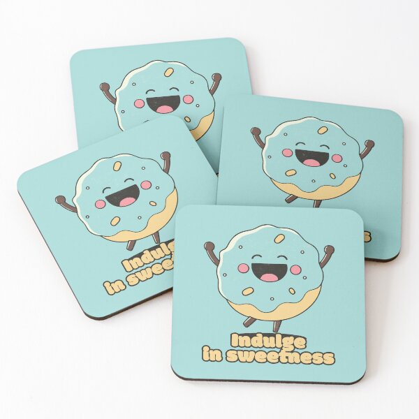Item preview, Indulge in sweetness - Happy Cute Donut designed and sold by RoboRaphael.