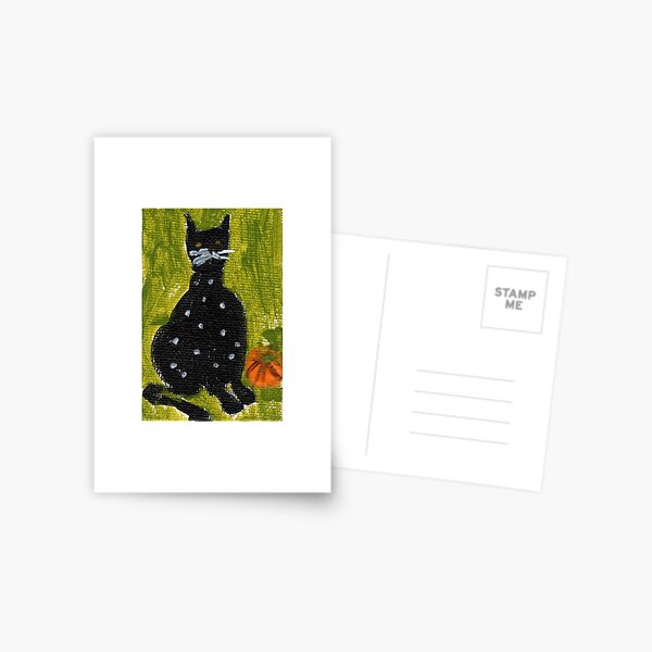 ARTACAT - Truffle Cat Painting - Cat Art Postcard
