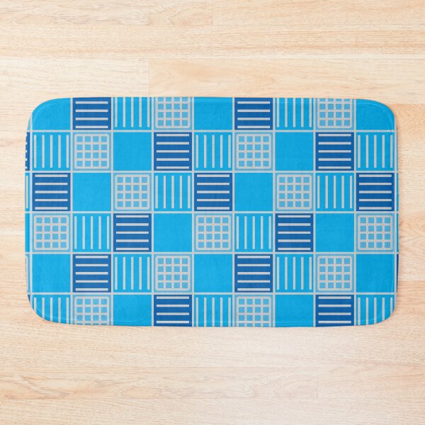 Item preview, Checkered mosaic in blue designed and sold by Vektoria.