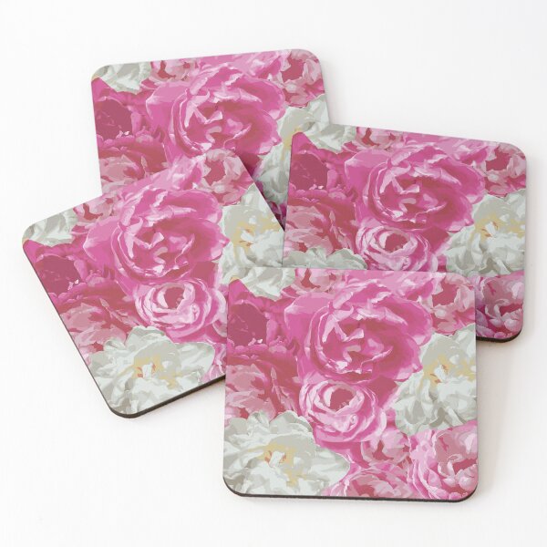Item preview, Pink and white Tulips spring Floral bloom designed and sold by withasmiledsgn.