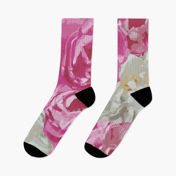 Item preview, Pink and white Tulips spring Floral bloom designed and sold by withasmiledsgn.