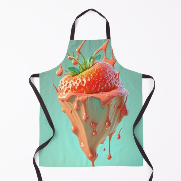 Item preview, A strawberry with a splash of milk on it artwork plastel background 5 designed and sold by jetaiart.