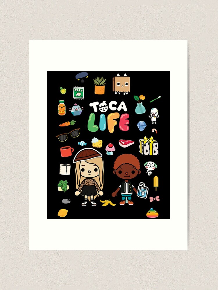 toca boca et gacha life Art Board Print for Sale by GeminiMoonA