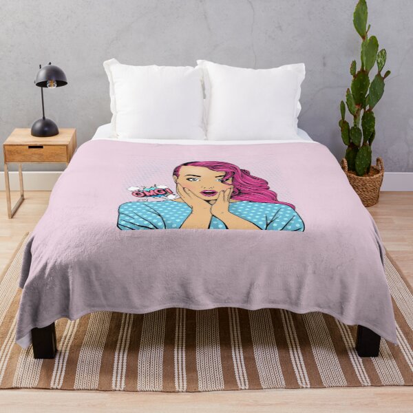 Item preview, Retro Pop Art - Girl with Pink Hair OMG! Pink designed and sold by TotesUnique.