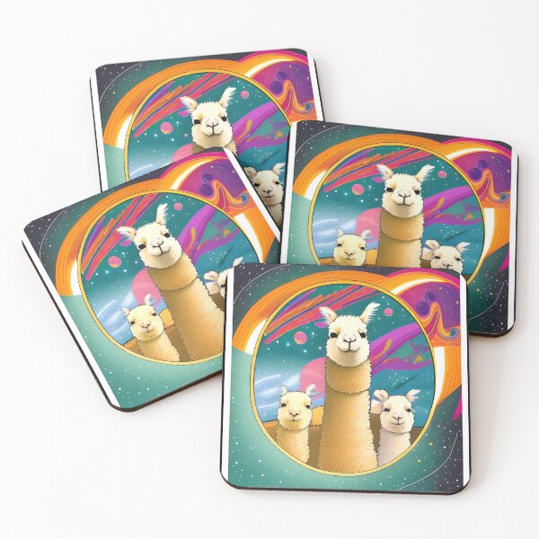 Artikelvorschau, Alpacas in Space entworfen und verkauft von AbstraktTheArt.