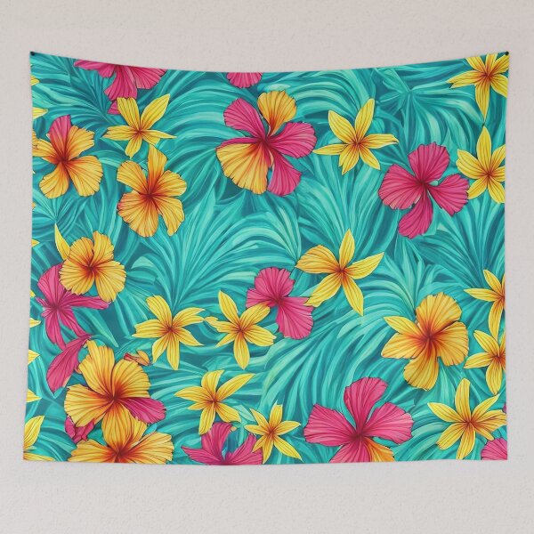 Item preview, Exotic Hawaiian Floral Patterns - Tropical Island Themes  designed and sold by Sowari-Pillows.