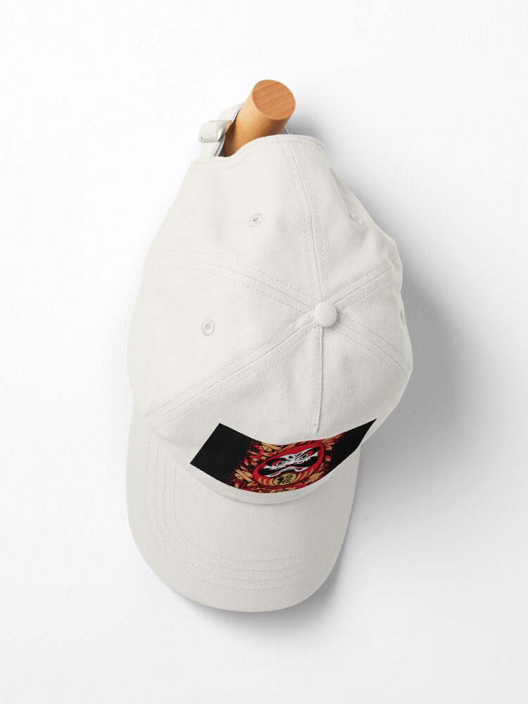 Imagen 2 de 7, Gorra con la obra Kabuki daruma rojo, diseñada y vendida por NihonJinDesu.