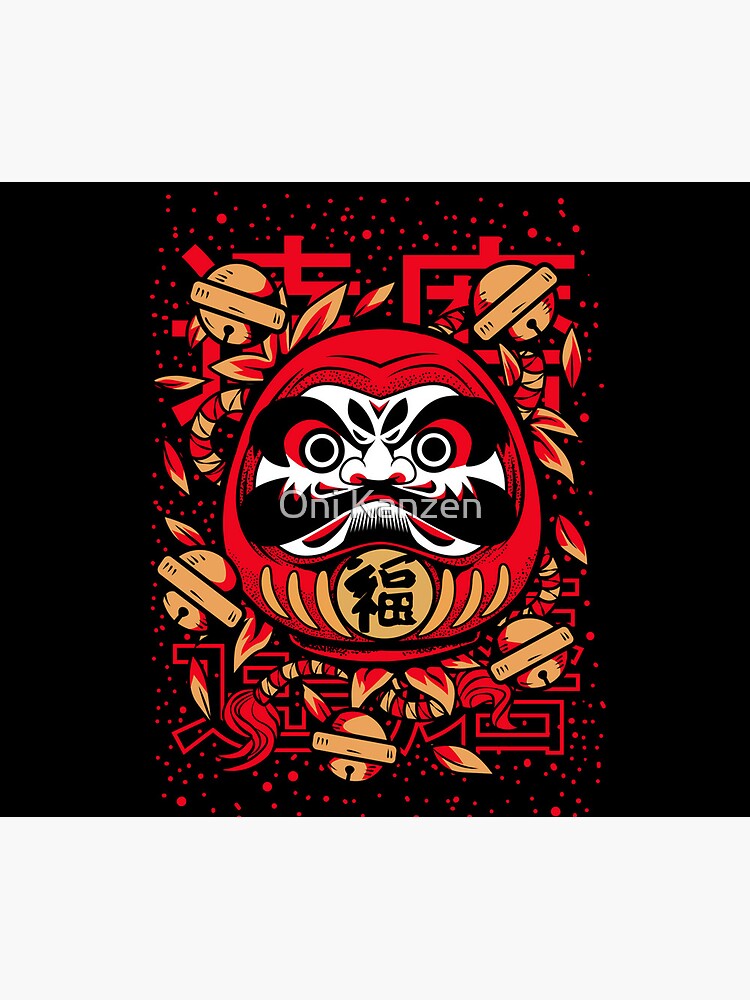 Imagen 5 de 5, Alfombrilla de ratón con la obra Kabuki daruma rojo, diseñada y vendida por NihonJinDesu.