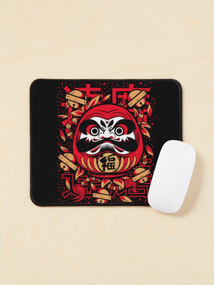 Imagen 1 de 5, Alfombrilla de ratón con la obra Kabuki daruma rojo, diseñada y vendida por NihonJinDesu.