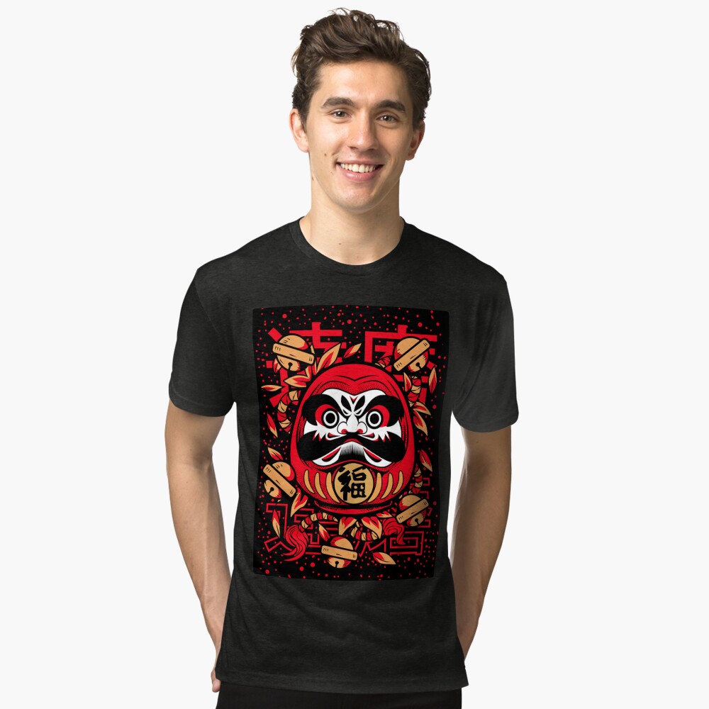 Vista previa del artículo con la obra «Camiseta de tejido mixto», diseñado y vendido por NihonJinDesu.