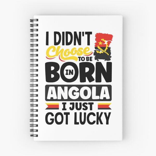 Artikelvorschau, Angolan Angola Angolan Flag I Just Got Lucky Funny entworfen und verkauft von ShopTheStyle.
