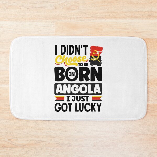 Item preview, Angolan Angola Angolan Flag I Just Got Lucky Funny designed and sold by ShopTheStyle.