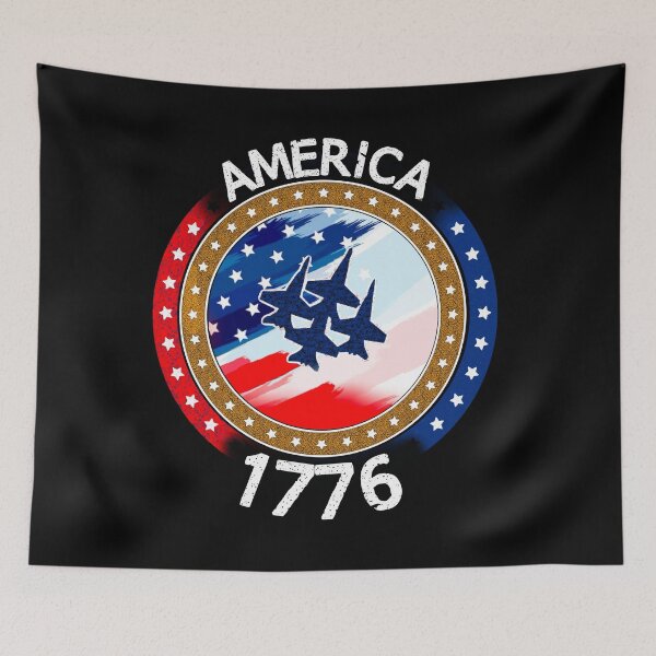 Item preview, America 1776, July 4th, independence day v222, military vet, jet fighter, pilot, patriotic designed and sold by mwebba2005.