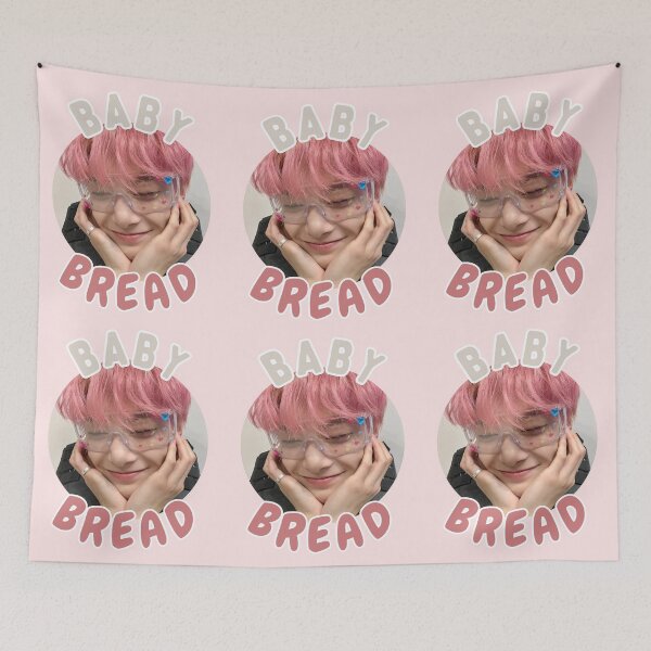 Item preview, I.N Stray Kids SKZ Yang Jeongin Baby Bread Shirt / Sticker / Phone Case designed and sold by BerryPeachBL.