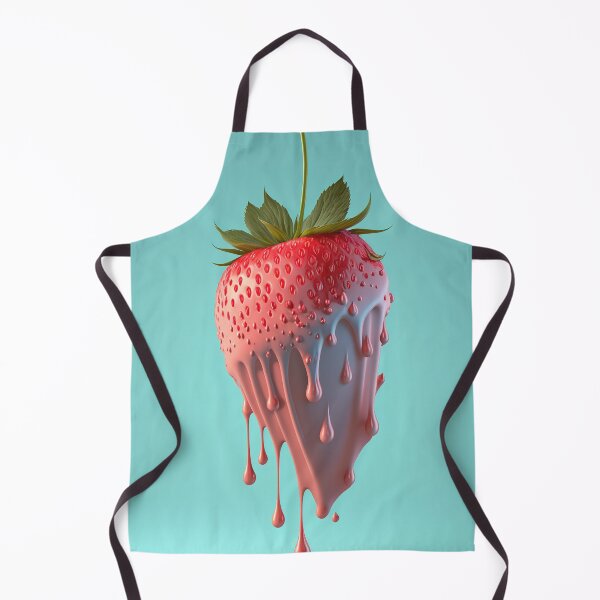 Item preview, A strawberry with a splash of milk on it artwork plastel background 7 designed and sold by jetaiart.
