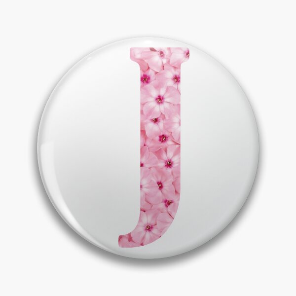 Aperçu de l'œuvre Monogramme botanique J. Dessin détaillé de fleurs ROSE Sticker créée et vendue par Cici-Chan.