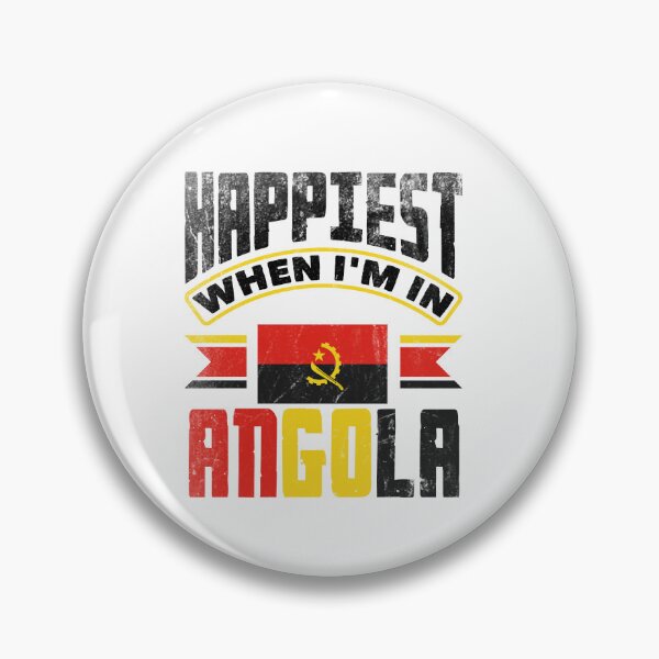 Artikelvorschau, Angolan Angola Angolan Flag Happiest When Im In Angola entworfen und verkauft von ShopTheStyle.