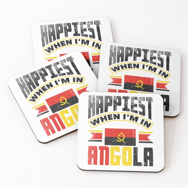 Item preview, Angolan Angola Angolan Flag Happiest When Im In Angola designed and sold by ShopTheStyle.