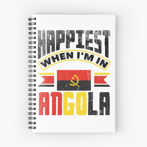 Artikelvorschau, Angolan Angola Angolan Flag Happiest When Im In Angola entworfen und verkauft von ShopTheStyle.