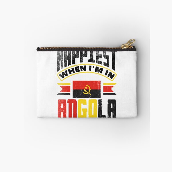 Item preview, Angolan Angola Angolan Flag Happiest When Im In Angola designed and sold by ShopTheStyle.