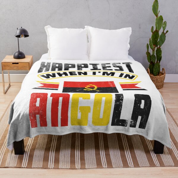 Item preview, Angolan Angola Angolan Flag Happiest When Im In Angola designed and sold by ShopTheStyle.