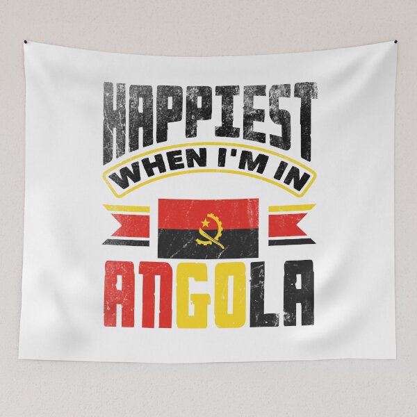 Item preview, Angolan Angola Angolan Flag Happiest When Im In Angola designed and sold by ShopTheStyle.