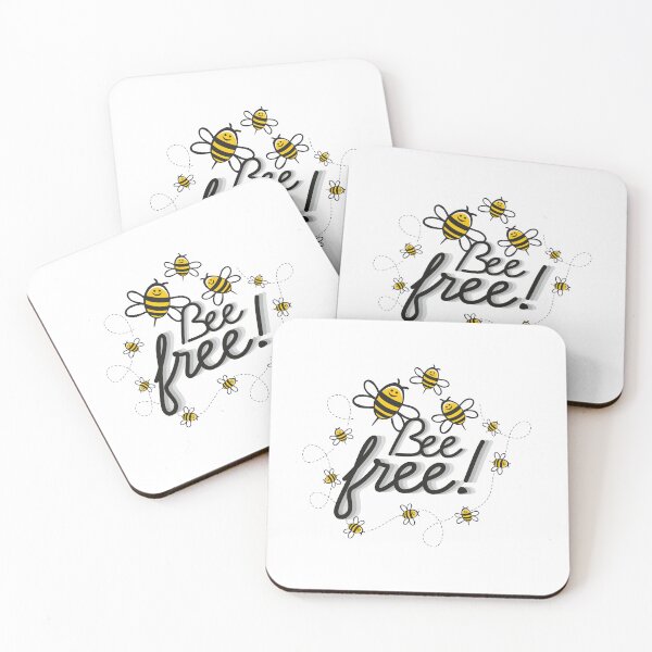 Item preview, Be free like a Bee - one more design with letter and flying bee designed and sold by Agni Designs.