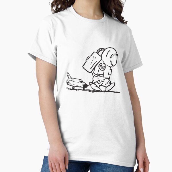 Item preview, Sad astronaut pulling space shuttle designed and sold by orinemaster.