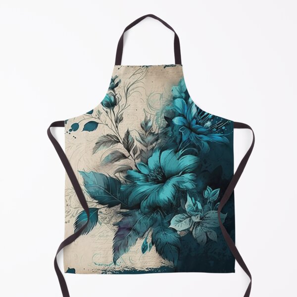 Item preview, blue foral antiqu designed and sold by aquinavortex.